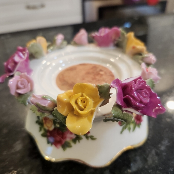 Royal Albert Hand Painted Candle Holder - Picture 1 of 4